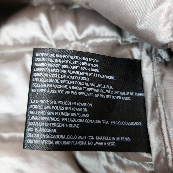 Bernado Women's Gray Goose Down Vest Size S - Picture 7 of 8